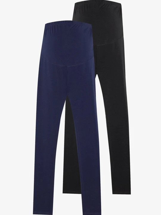 Zdjęcie produktu Spodnie legginsy Anna Field MAMA By Zalando granatowy