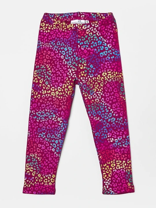 Zdjęcie produktu Spodnie legginsy Happy Girls jagodowy