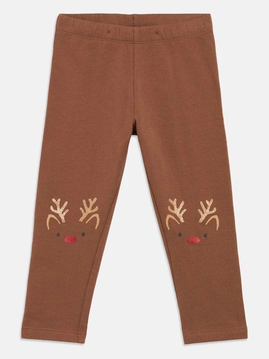 Zdjęcie produktu Spodnie legginsy Lindex brązowy