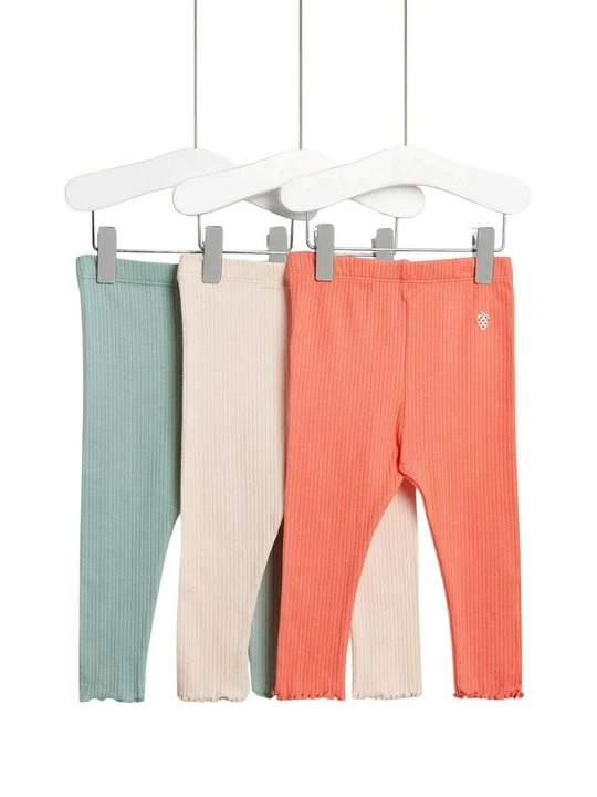 Zdjęcie produktu Spodnie legginsy Marks & Spencer jasnoróżowy