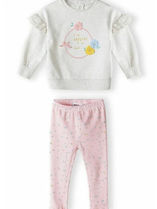 Zdjęcie produktu Spodnie legginsy MINOTI beżowy melanż