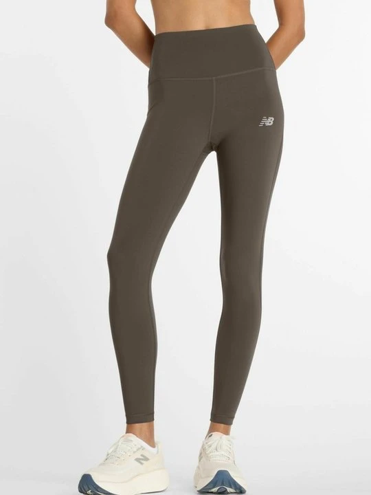 Zdjęcie produktu Spodnie legginsy New Balance ciemnobrązowy melanż