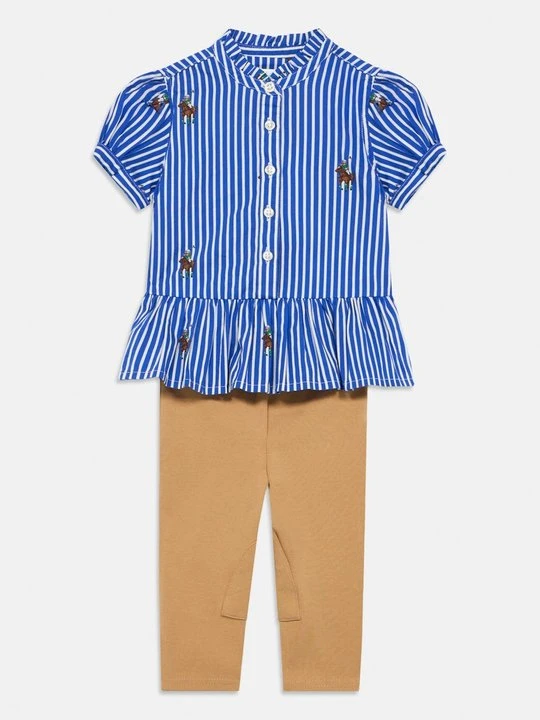 Zdjęcie produktu Spodnie legginsy Polo Ralph Lauren niebieski
