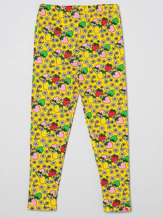 Zdjęcie produktu Spodnie legginsy Småfolk żółty