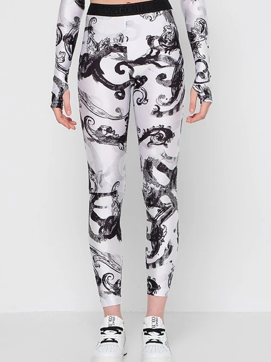 Zdjęcie produktu Spodnie legginsy Versace Jeans Couture biały