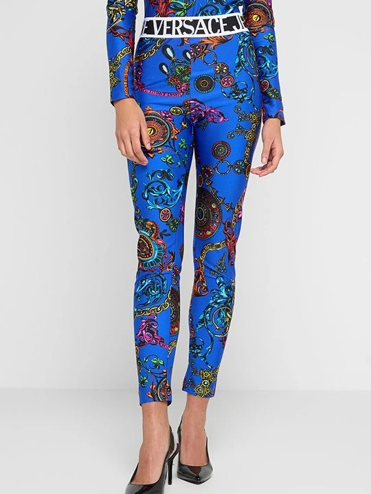 Zdjęcie produktu Spodnie legginsy Versace Jeans Couture granatowy