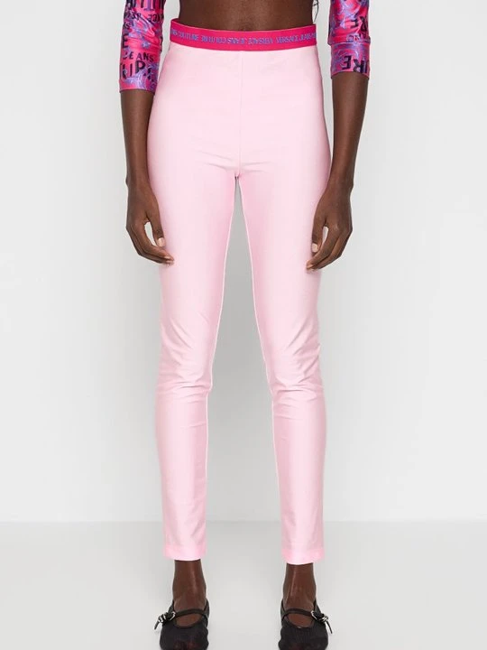 Zdjęcie produktu Spodnie legginsy Versace Jeans Couture jasnoróżowy