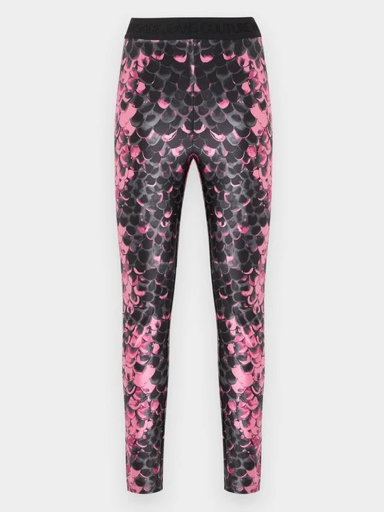 Zdjęcie produktu Spodnie legginsy Versace Jeans Couture różowy