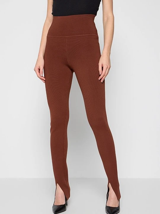 Zdjęcie produktu Spodnie legginsy Victoria Beckham brązowy