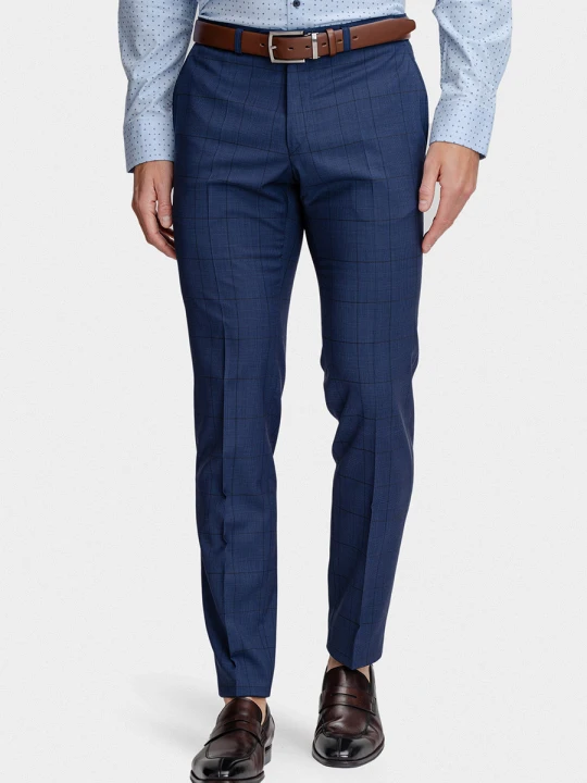 Zdjęcie produktu Spodnie LEONARDO Slim 01041A75KSA Giacomo Conti granatowy