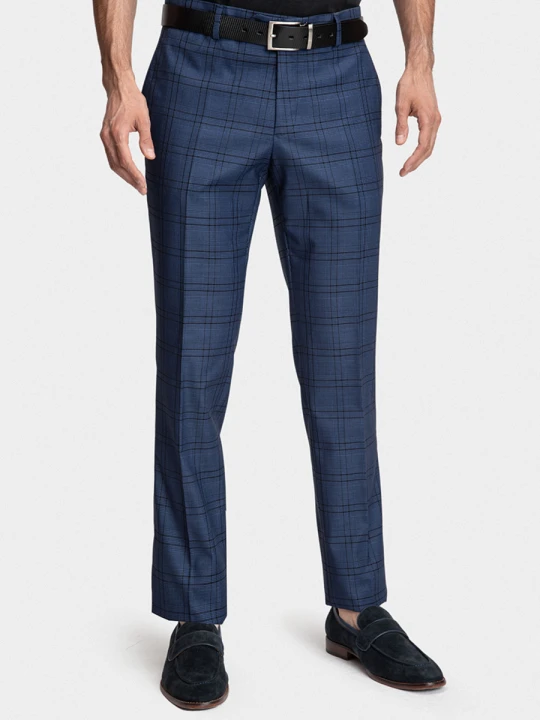 Zdjęcie produktu Spodnie LEONARDO slim 01071B70KSA Giacomo Conti granatowy