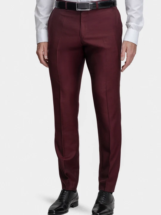 Zdjęcie produktu Spodnie LEONARDO slim 03016A55GSA Giacomo Conti bordowy