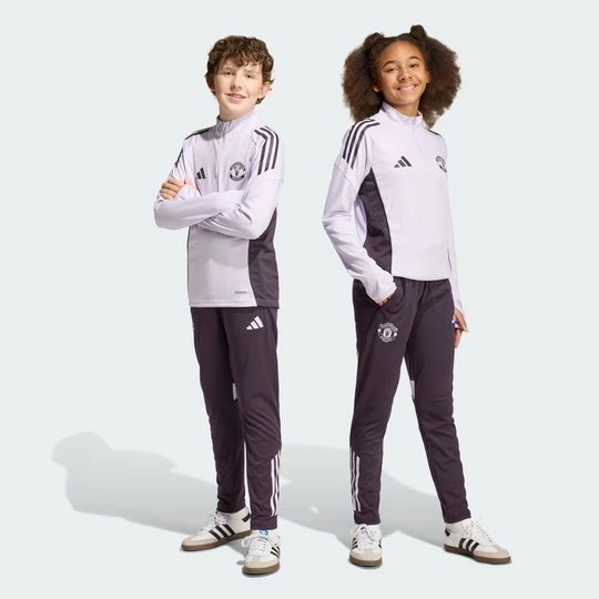 Zdjęcie produktu Spodnie Manchester United Tiro 25 Competition Training Kids Adidas fioletowy