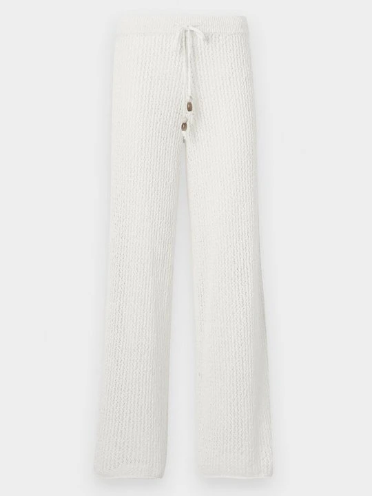 Zdjęcie produktu Spodnie materiałowe Abercrombie & Fitch biały