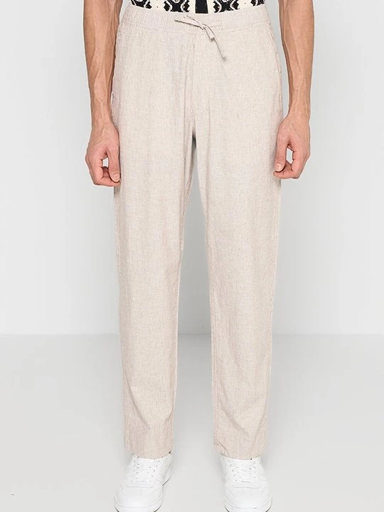 Zdjęcie produktu Spodnie materiałowe Abercrombie & Fitch beżowy