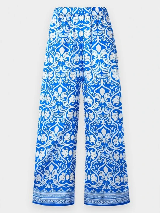 Zdjęcie produktu Spodnie materiałowe Alice + Olivia niebieski