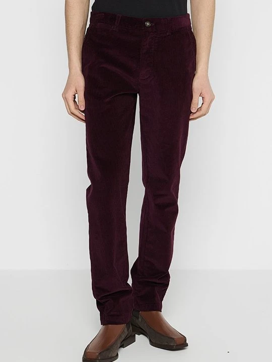 Zdjęcie produktu Spodnie materiałowe Barbour bordowy