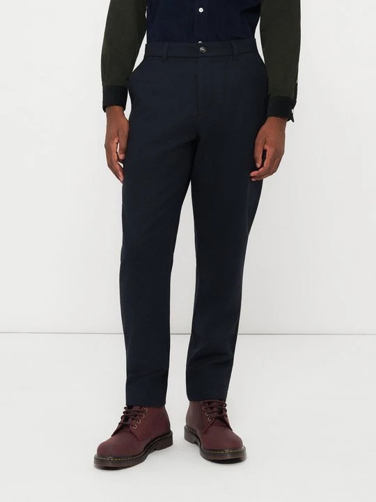 Zdjęcie produktu Spodnie materiałowe Barbour granatowy melanż