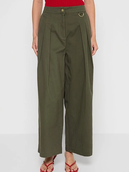 Zdjęcie produktu Spodnie materiałowe Barbour oliwkowy