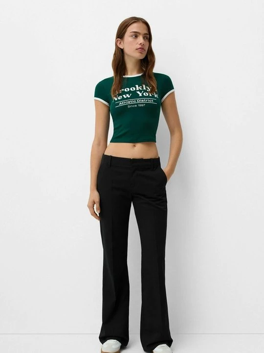 Zdjęcie produktu Spodnie materiałowe Bershka