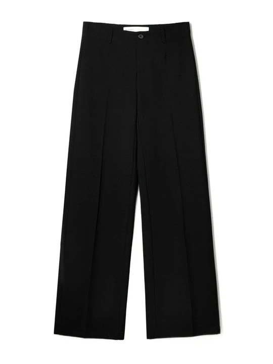 Zdjęcie produktu Spodnie materiałowe Bershka czarny
