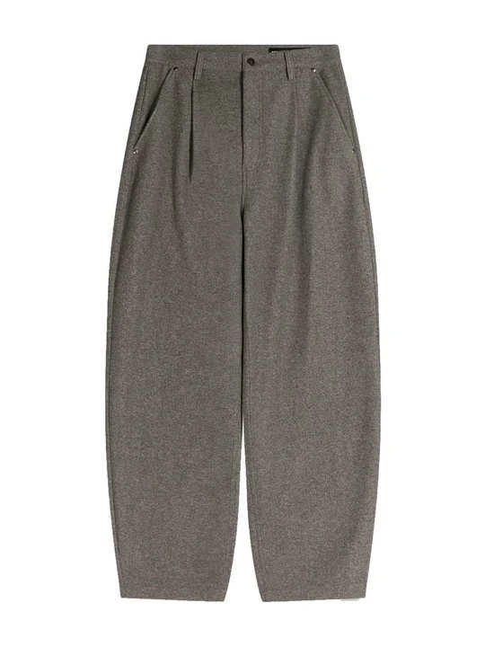 Zdjęcie produktu Spodnie materiałowe Bershka ciemnoszary melanż