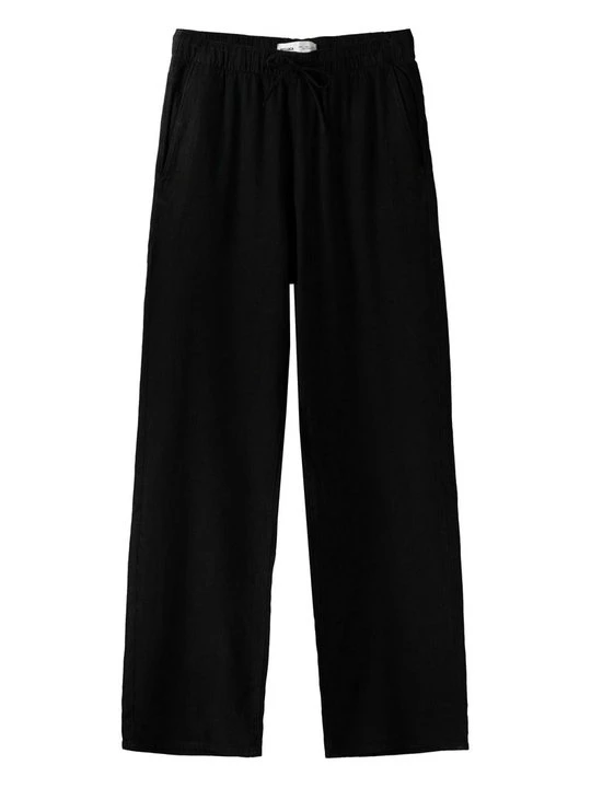 Zdjęcie produktu Spodnie materiałowe Bershka czarny