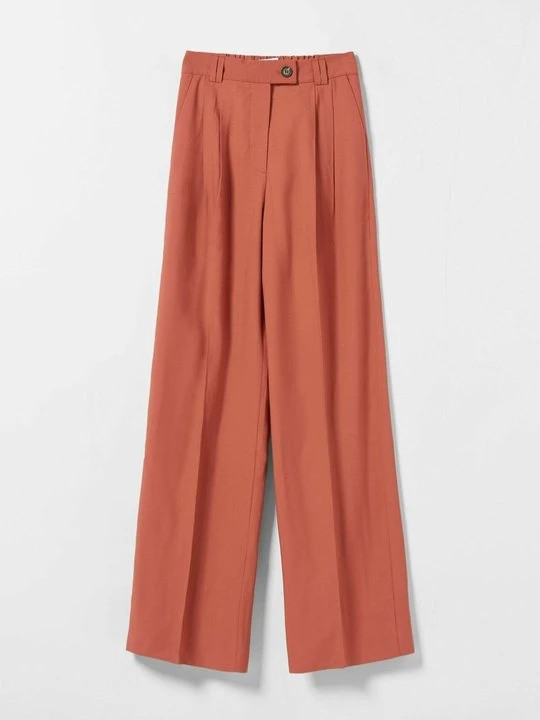 Zdjęcie produktu Spodnie materiałowe Bershka miedziany
