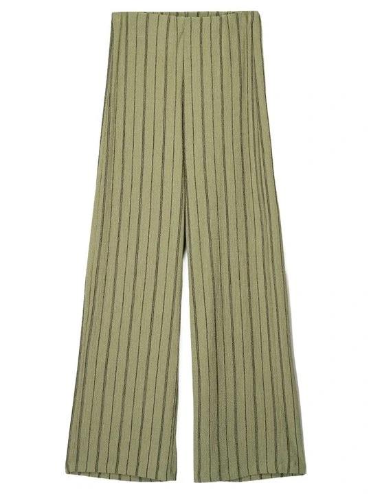 Zdjęcie produktu Spodnie materiałowe Bershka khaki