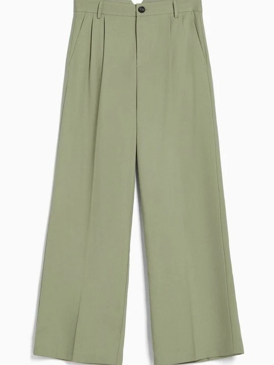 Zdjęcie produktu Spodnie materiałowe Bershka khaki