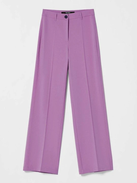 Zdjęcie produktu Spodnie materiałowe Bershka mauve