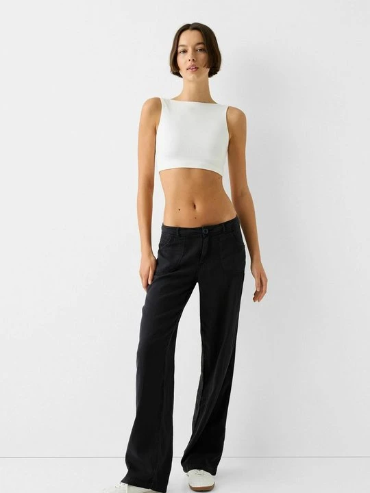 Zdjęcie produktu Spodnie materiałowe Bershka
