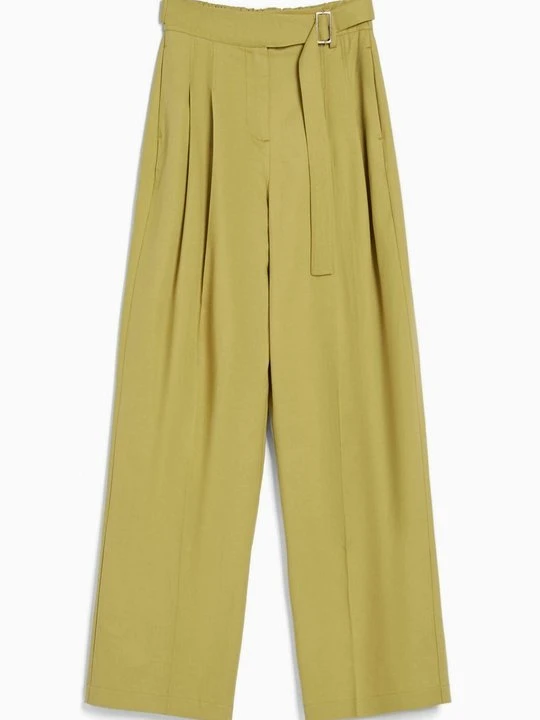Zdjęcie produktu Spodnie materiałowe Bershka zielony
