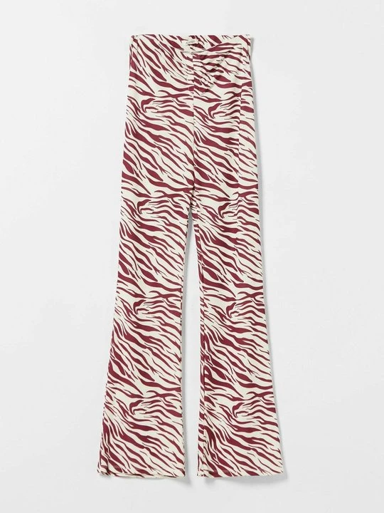 Zdjęcie produktu Spodnie materiałowe Bershka ciemnoczerwony