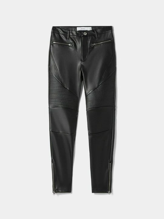 Zdjęcie produktu Spodnie materiałowe Bershka czarny