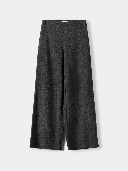 Zdjęcie produktu Spodnie materiałowe Bershka szary