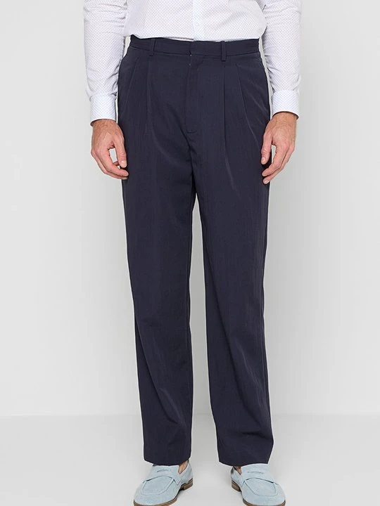 Zdjęcie produktu Spodnie materiałowe Calvin Klein granatowy