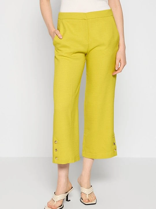 Zdjęcie produktu Spodnie materiałowe Closet żółty