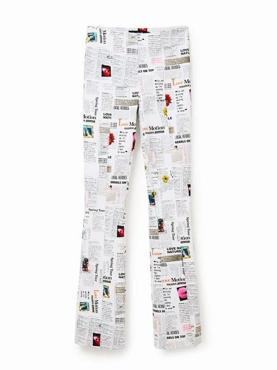 Zdjęcie produktu Spodnie materiałowe Desigual biały