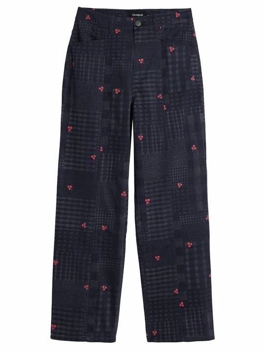 Zdjęcie produktu Spodnie materiałowe Desigual granatowy