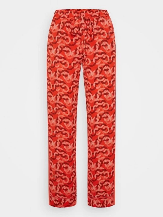 Zdjęcie produktu Spodnie materiałowe Diane Von Furstenberg pomarańczowy