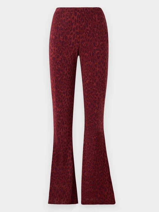 Zdjęcie produktu Spodnie materiałowe Diane Von Furstenberg ciemnoczerwony