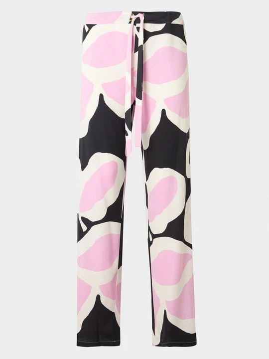 Zdjęcie produktu Spodnie materiałowe Diane Von Furstenberg różowy