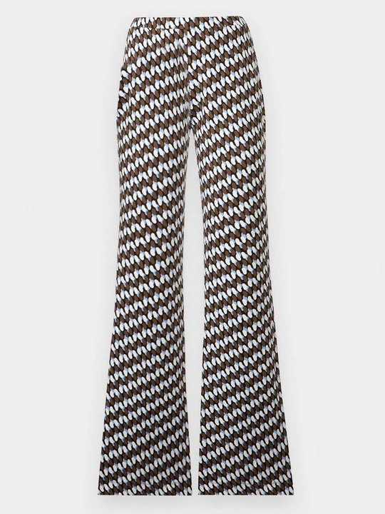 Zdjęcie produktu Spodnie materiałowe Diane Von Furstenberg niebieski
