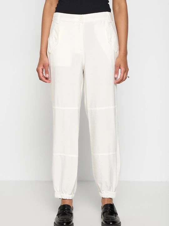 Zdjęcie produktu Spodnie materiałowe DKNY mleczny