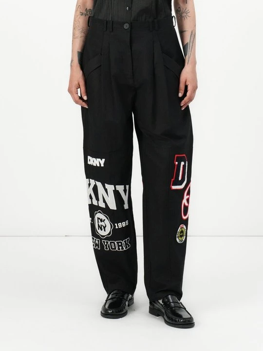 Zdjęcie produktu Spodnie materiałowe DKNY czarny