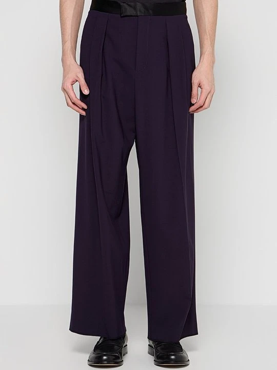 Zdjęcie produktu Spodnie materiałowe Emporio Armani fioletowy