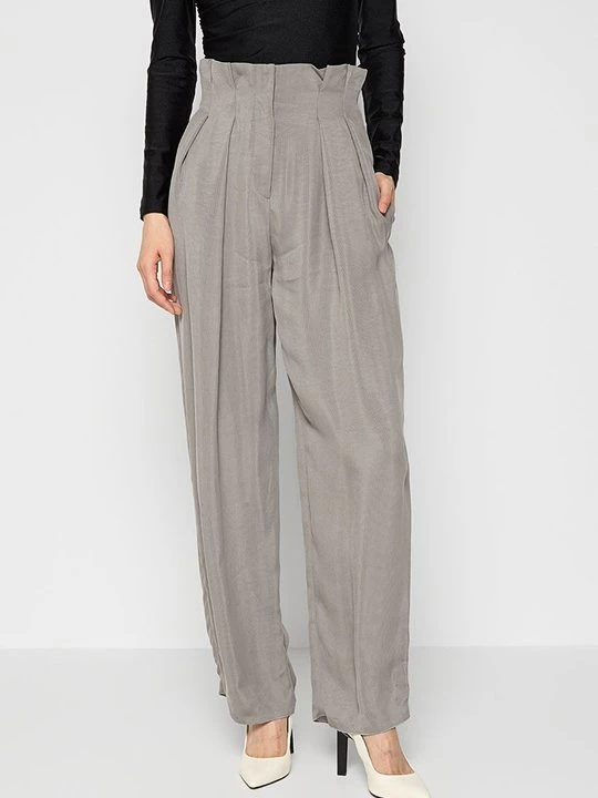 Zdjęcie produktu Spodnie materiałowe Emporio Armani jasnoszary
