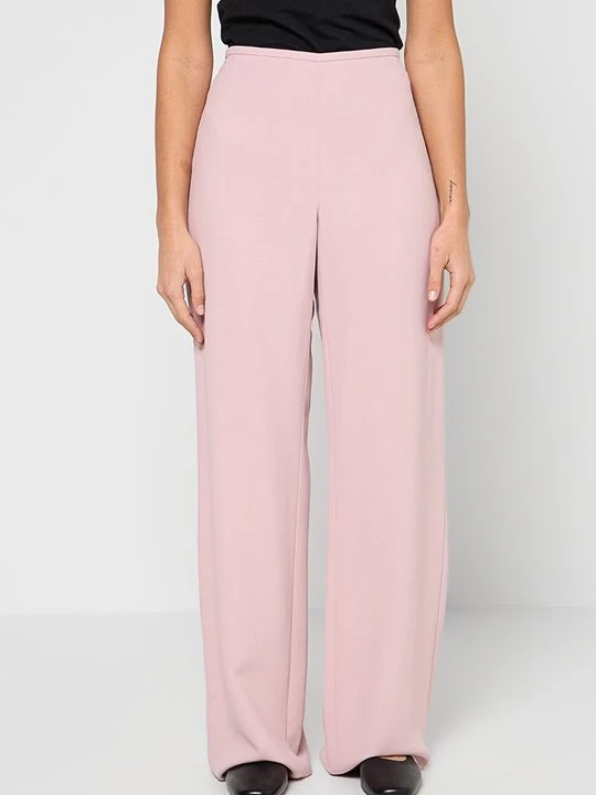 Zdjęcie produktu Spodnie materiałowe Emporio Armani jasnoróżowy