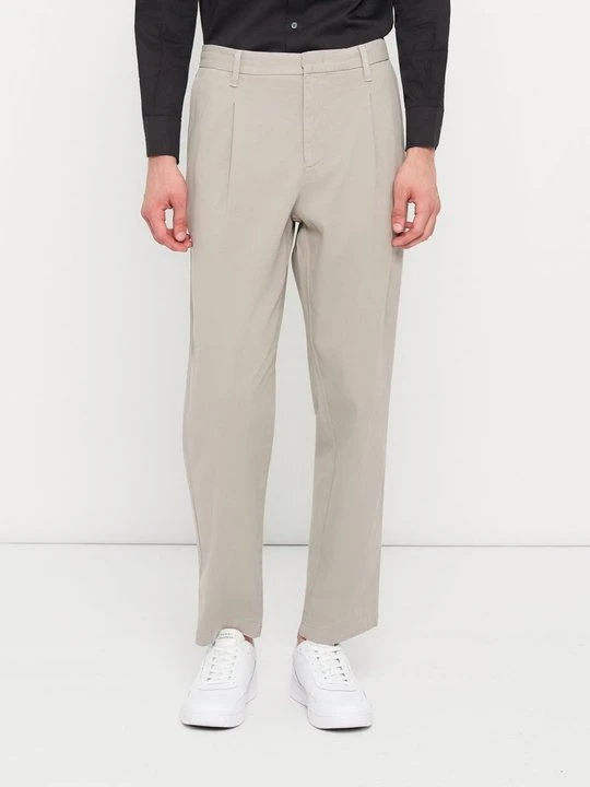 Zdjęcie produktu Spodnie materiałowe Emporio Armani ciemnoszary melanż